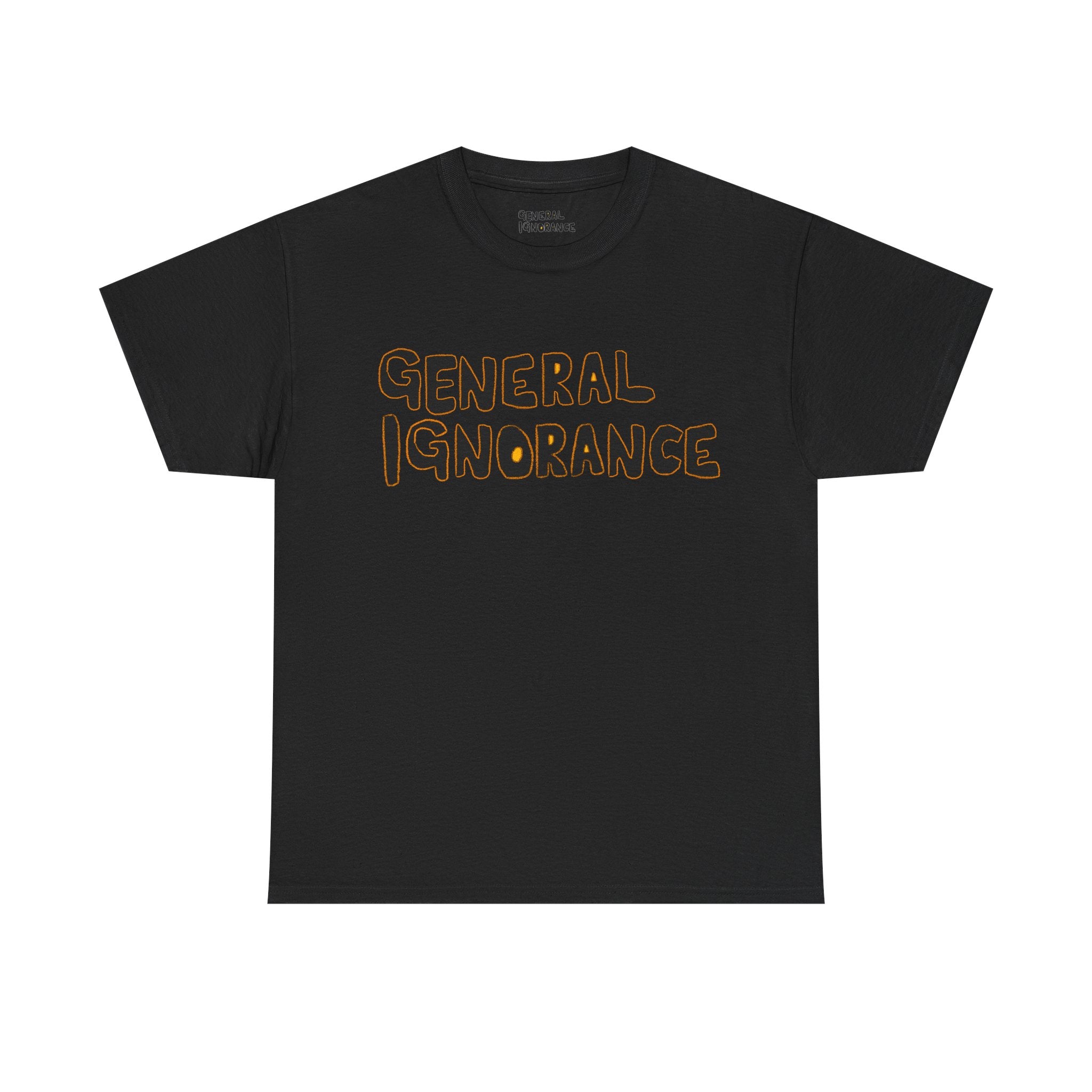 General Ignorance LOGO print BLACK - T-shirt