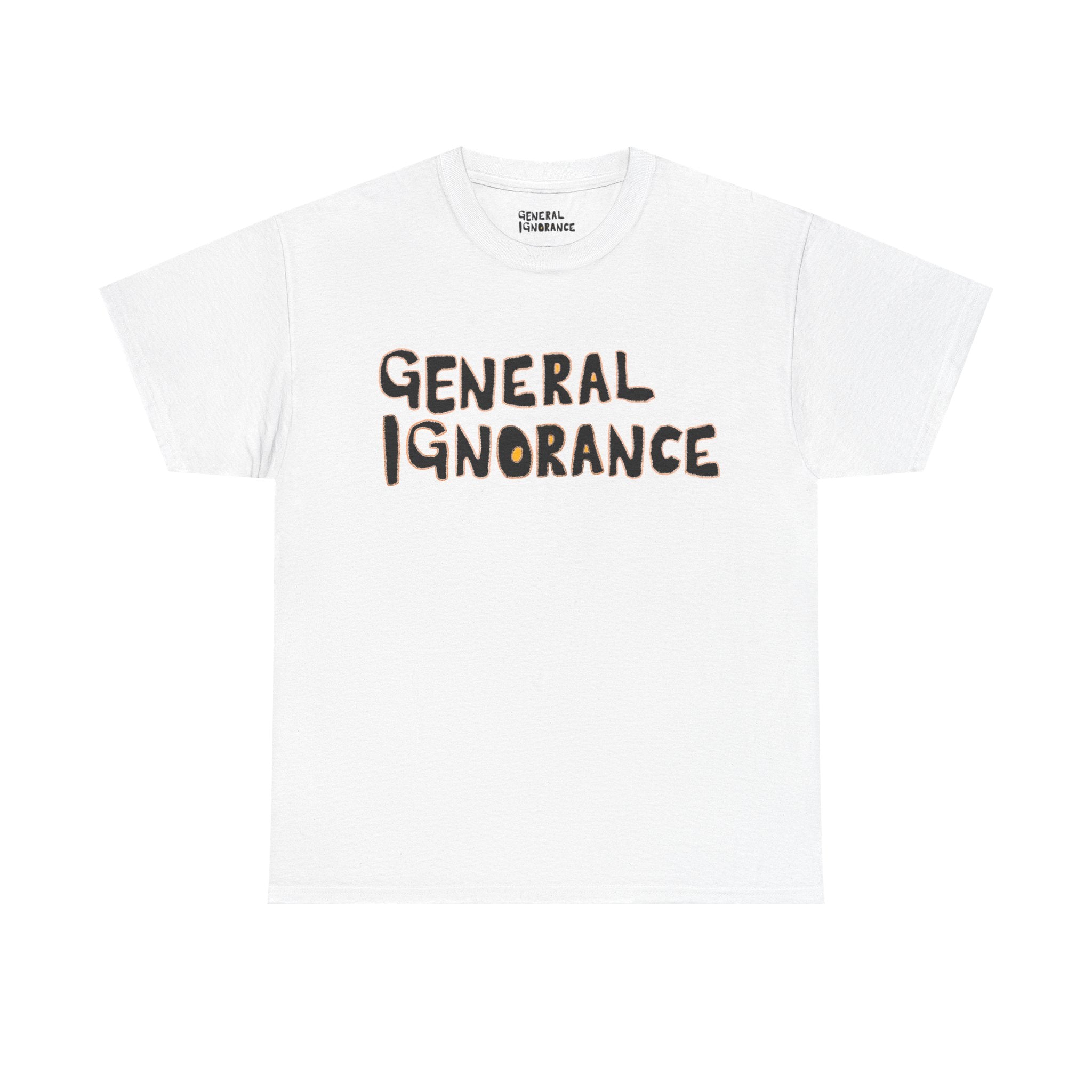 General Ignorance LOGO print WHITE - T-shirt
